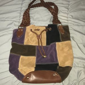 Michael Kors Suede & Leather Handbag